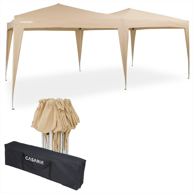 Pop Up Gazebo Cream 3x6m
