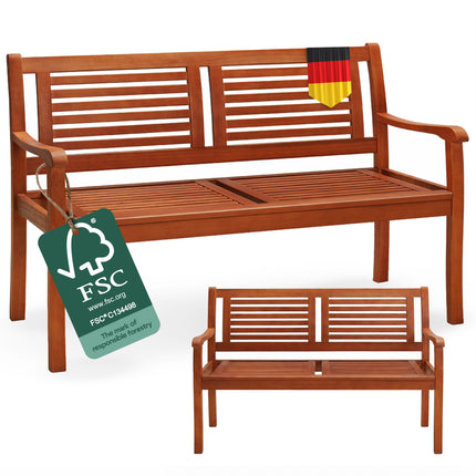 Garden Bench Eucalyptus Wood 120x56x88cm FSC®-certified