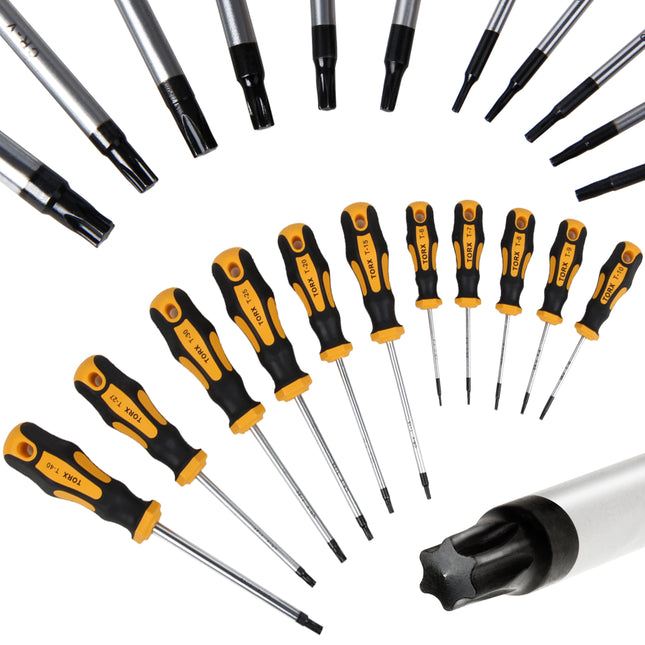 11 pcs torx screwdriver set inside chrome vanadium steel
