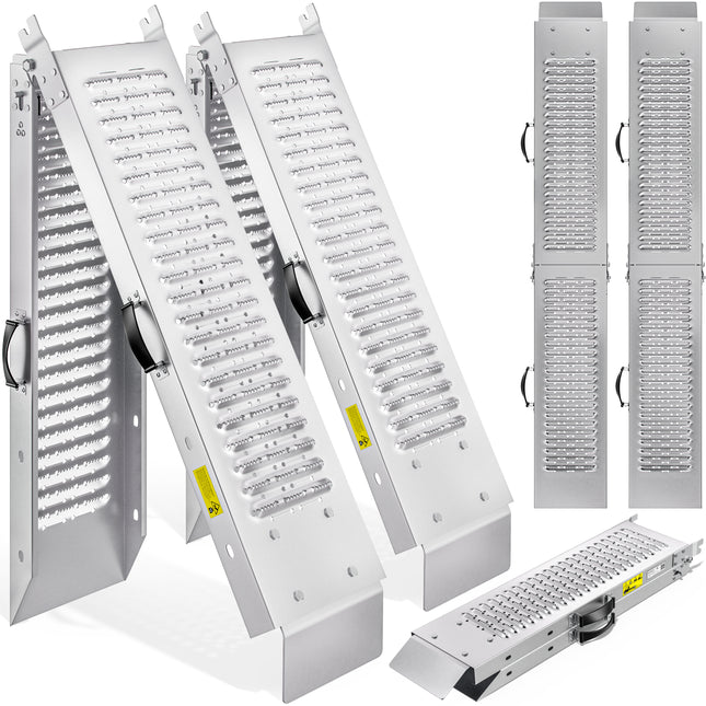 Heavy Duty Loading Ramp 2Pcs Set 400kg Foldable