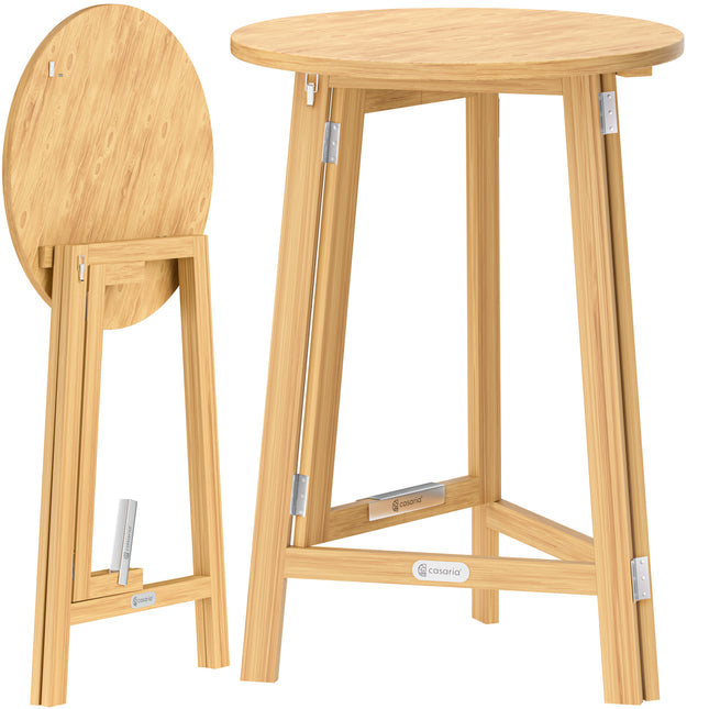 Bar Table Solid Wood 111x80cm Foldable