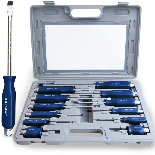 Screwdriver Set 12Pcs Chomre-Vanadium Steel