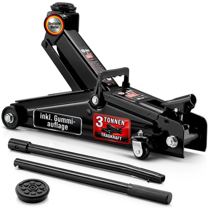Trolley Jack Black 3t 135-400mm Lifting Height