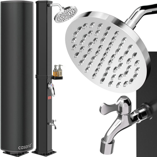 Solar shower black 60L