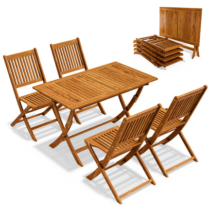 4 Seat Garden Dining Set Sydney Acacia Wood FSC®-certified