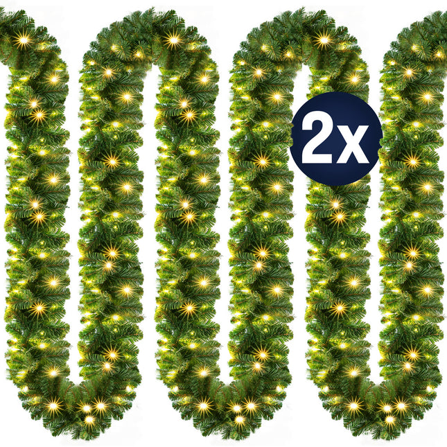Christmas lighting chain set of 2 indoor/outdoor 5m