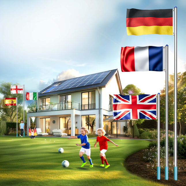 Aluminium flagpole 650cm