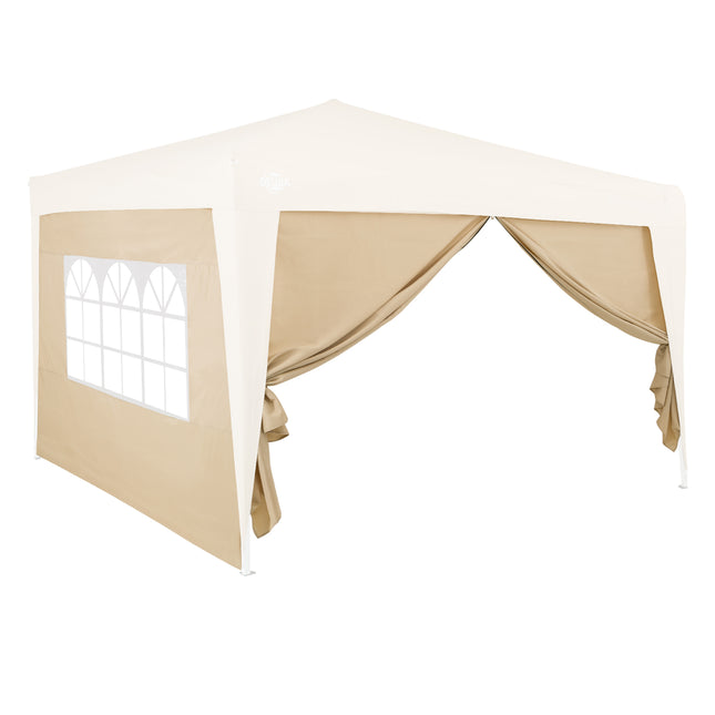 Gazebo Side Panel 2Pcs Set Beige 3x2m