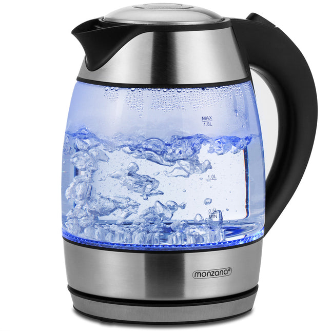 Kettle 18L Stainless Steel Glass with  Blue LED