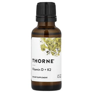 Thorne Vitamin D + K2 Supplement for Bone & Immune Support