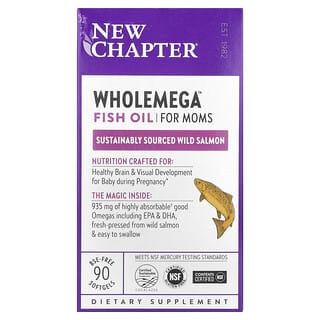 New Chapter Wholemega Fish Oil for Pregnant & Nursing Moms - 935mg