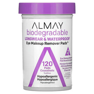 Almay Eye Makeup Remover Pads, Gentle & Effective, 120 Pads