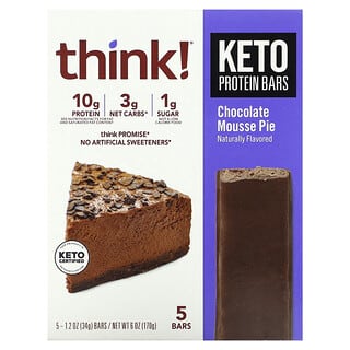 Indulge in Keto Bliss with Think! Chocolate Mousse Pie Protein Bars