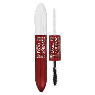 L'Oréal Double Extend Beauty Tubes Mascara, Blackest Black, 10.2ml