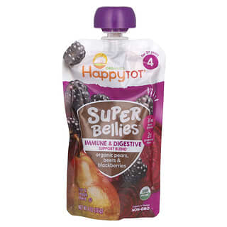 Happy Family Organics Super Bellies for Toddlers, Organic Pears, Beets & Blackberries, 4 oz