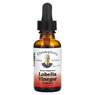 Lobelia Vinegar Extract Supplement | 1 fl oz (30 ml) | Christopher's Original Formulas