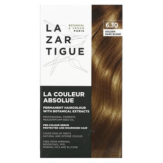 Lazartigue Permanent Hair Color with Botanical Extracts, 6.30 Golden Dark Blond