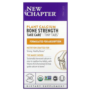 Plant-Based Calcium for Strong Bones by New Chapter | 240 Tabs