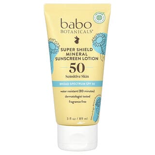 Babo Botanicals Super Shield Mineral Sunscreen Lotion - SPF 50, Fragrance Free