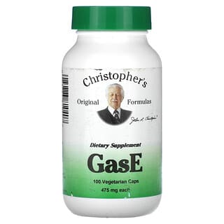 Digestive Support with Christopher's Original Formulas GasE 100 Caps