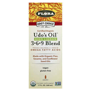Flora Udo's Choice Organic Omega 3 6 9 Blend, 17 fl oz (500 ml)