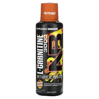 NutraBio LeanShots L-Carnitine 3000 - Natural Energy & Weight Loss