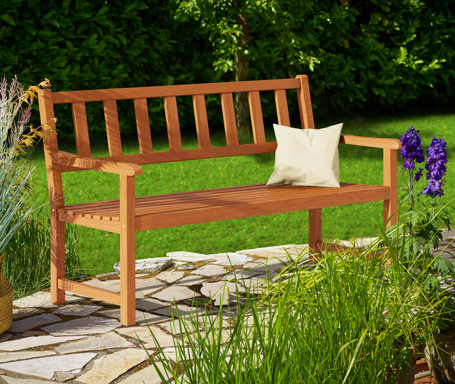 2 Seater Garden Bench Kensington 4ft Acacia Wood
