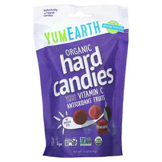 YumEarth Organic Vitamin C Hard Candies, 4 Fruit Flavors, Vegan & Gluten-Free