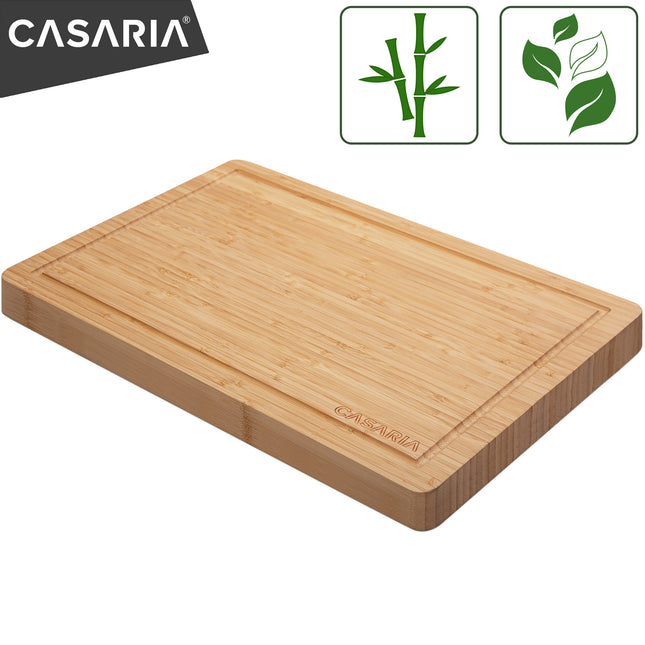 Antibacterial Cutting Board Bamboo 43x28x2cm Double Sided