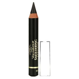 L'Oréal Smoldering Wood Pencil Eyeliner - 645 Black, Long-Lasting Smoky Eyes