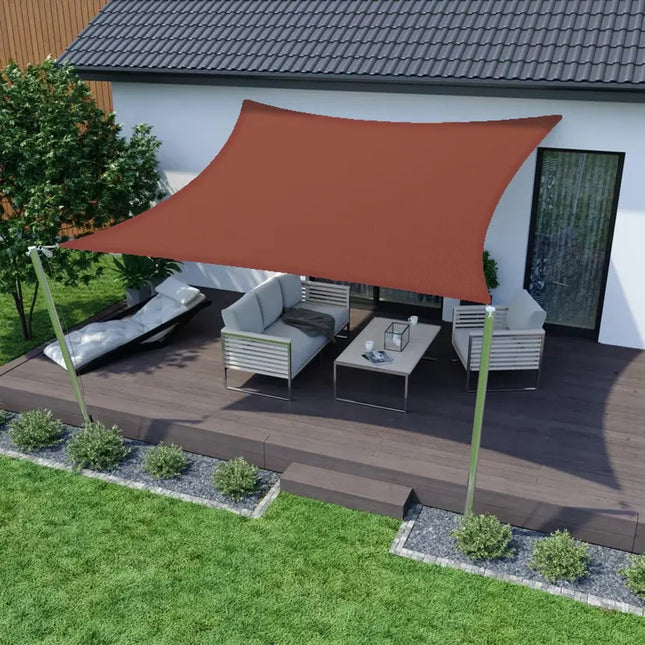 HOMPER 3x4M Sun Shade Sail Rectangle, 95% UV Block