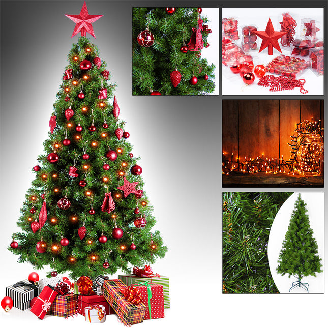 Artificial Christmas tree 180 cm with decoration