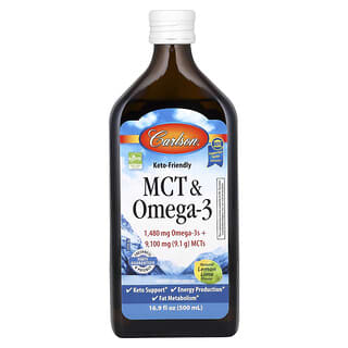 Carlson Omega-3 &amp; MCT Oil - Natural Lemon Lime - Keto Friendly