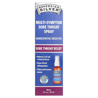 Sovereign Silver Sore Throat Spray for Fast Relief 2 fl oz