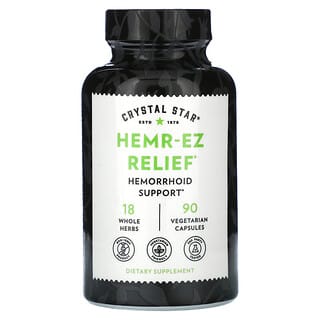 Crystal Star Hemorrhoid Relief Supplement, 90 Capsules