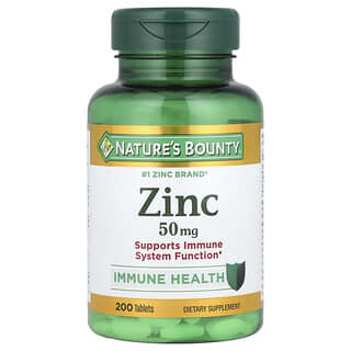 Optimize Your Immune System with Nature's Bounty Zinc 50mg, 200 Tablets
