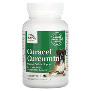 Terry Naturally Curcumin for Dogs, 60 Softgels - Enhanced Absorption & Cellular Support