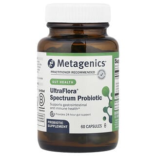 Metagenics UltraFlora Spectrum Probiotic 30B CFU Gut Health Support