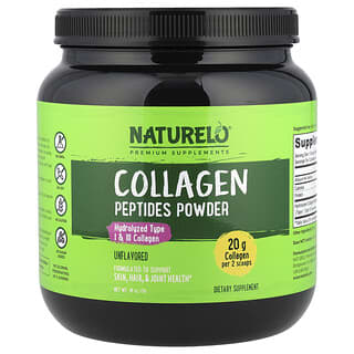 Boost Collagen Production with NATURELO's Unflavored Peptides Powder