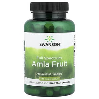 Improve Health with Swanson Amla Fruit Capsules - 120 Vegan Capsules