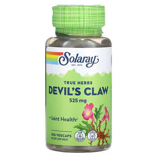 Solaray Devil's Claw 525mg, 100 Vegan Capsules for Joint Health