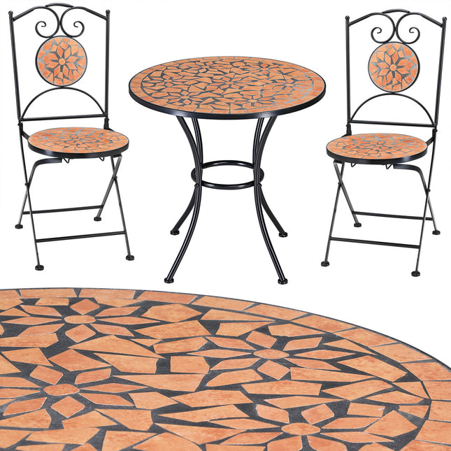 2 Seat Bistro Set Roma Mosaic