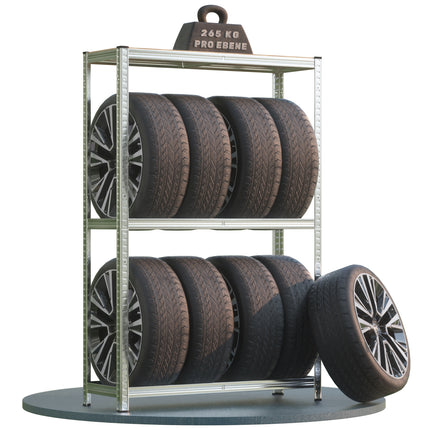 Tyre Rack  6x4x13ft Galvanized 795kg