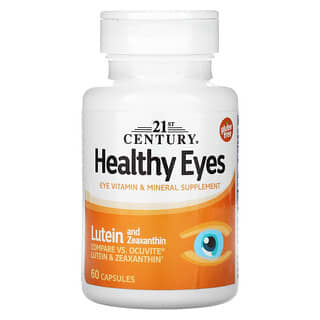 Lutein & Zeaxanthin Eye Vitamin Supplement, 60 Capsules - 21st Century