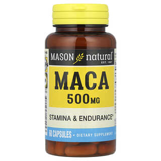 Boost Stamina and Endurance with Mason Natural Maca Supplement, 500mg, 60 Capsules