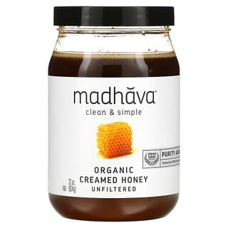 Pure Organic Creamed Honey - USDA Certified - 22 oz