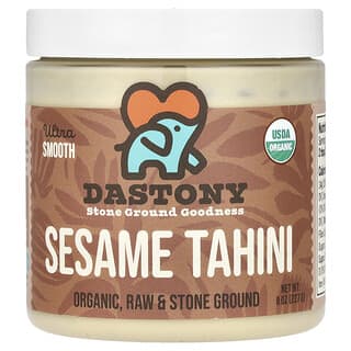 Dastony USDA Organic Sesame Tahini, 8 oz, Ultra Smooth