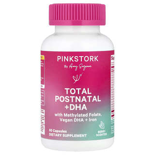 Pink Stork Total Postnatal & DHA Berry Supplement, 60 Capsules