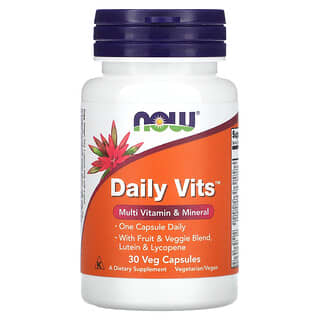 NOW Foods Daily Multivitamin, 30 Veg Capsules for Complete Nutrition