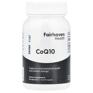 Co-Q10 60 Capsules by Fairhaven Health for Energy & Fertility